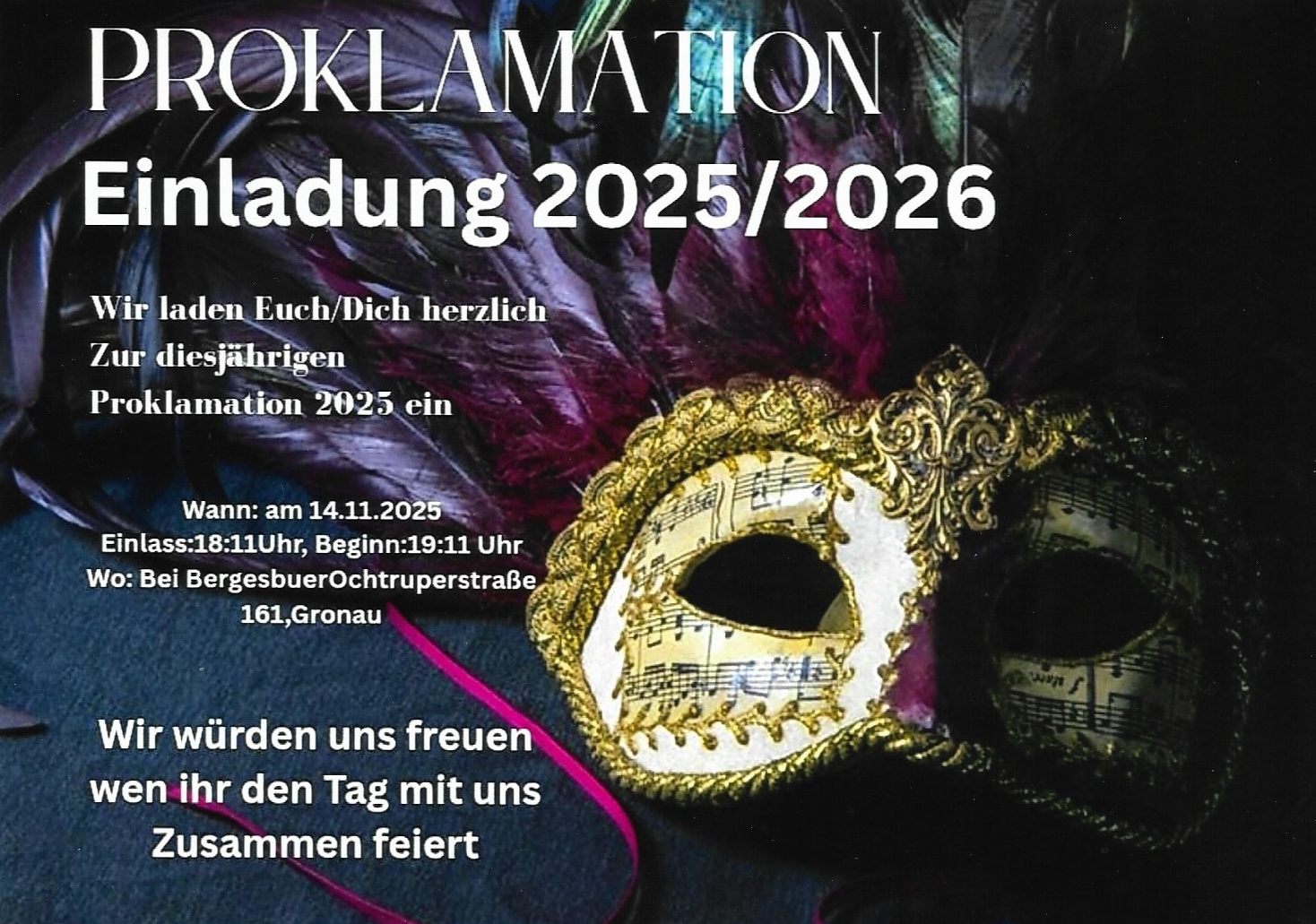 Einladung Proklamation 2025